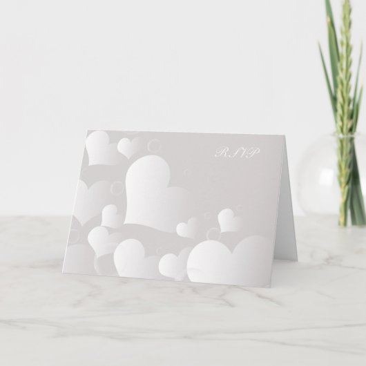 Carte de mariage de RSVP (Devant)
