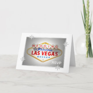 Carte de mariage de RSVP Las Vegas