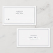 Carte de Mariage de script cursif minimaliste (Devant / Derrière)