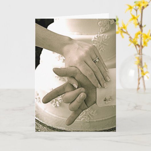 Carte de mariage de SLG (Fleur jaune)