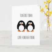 Carte de mariage de smoking (Fleur jaune)