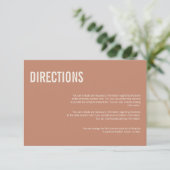 Carte de Mariage de typographie Boho simple (Debout devant)