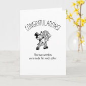 Carte de mariage de Weirdo (Fleur jaune)