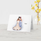 Carte de Mariage d'épouse personnalisée (Fleur jaune)