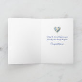 Carte de mariage Deux cœurs deviennent un (Intérieur)