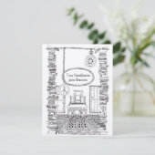 Carte de mariage d'invitation de Booklovers (Debout devant)