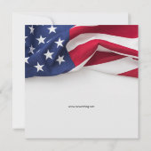 Carte de mariage drapeau américain patriotique pou (Dos)