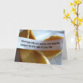 Carte de mariage drôle (Fleur jaune)