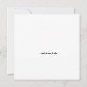 Carte de mariage drôle, Carte de couple, Fiançaill (Dos)