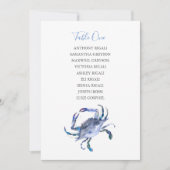 Carte de Mariage du crabe bleu côtier (Devant)
