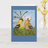 Carte de mariage du jardin (Fleur jaune)