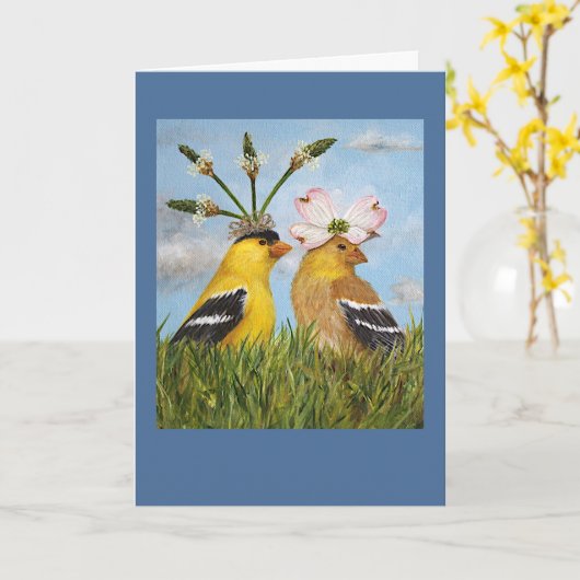 Carte de mariage du jardin (Fleur jaune)