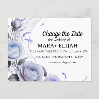 Carte de mariage Élégant Changement de Date