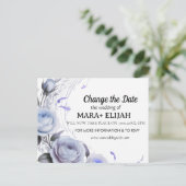 Carte de mariage Élégant Changement de Date (Debout devant)
