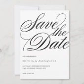 Carte de mariage "Elegant Script" pour annoncer la (Devant)