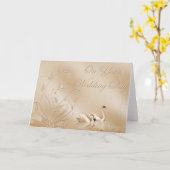 Carte de mariage élégante (Fleur jaune)