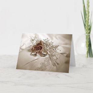 Carte de mariage élégante