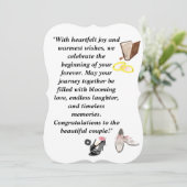 Carte de mariage élégante – Talons noirs chic avec (Debout devant)