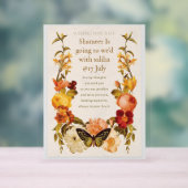 Carte de mariage en acrylique (Neutre)