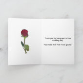 Carte de Mariage en Merci vert Jaune (Intérieur)