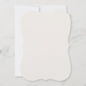 Carte de mariage en relief découpée (Dos)