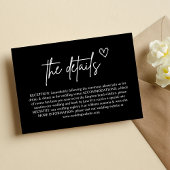 Carte de Mariage Encastrée avec Écriture Manuscrit