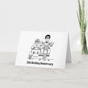 Carte de Mariage et d'Anniversaire de Mariage pour