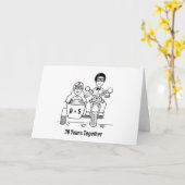 Carte de Mariage et d'Anniversaire de Mariage pour (Fleur jaune)