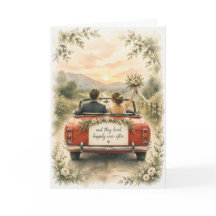 Carte de mariage et d'anniversaire de mariage Pour