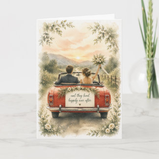 Carte de mariage et d'anniversaire de mariage Pour