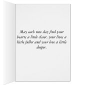 Carte de mariage faite main (Intérieur (Droit))