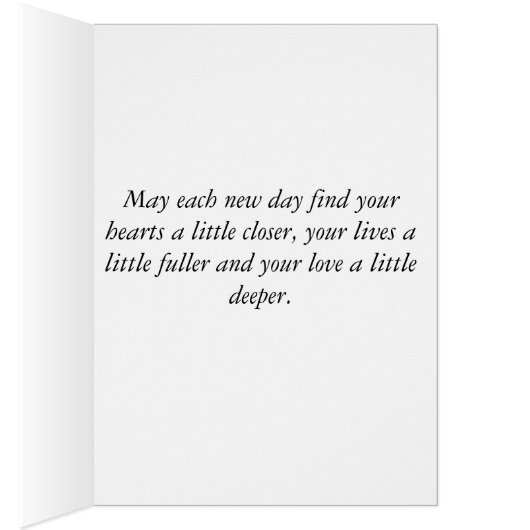 Carte de mariage faite main (Intérieur (Droit))