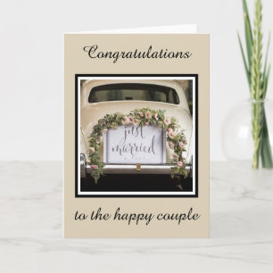 Carte de mariage - Félicitations au jeune couple
