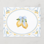 Carte de mariage Félicitations et Conseils Citron  (Dos)