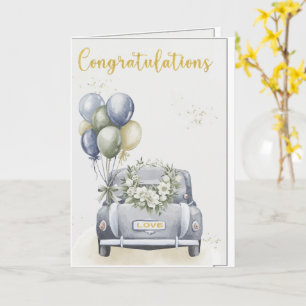 Carte de Mariage - Félicitations M. et Mme, Fiança
