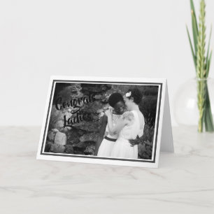 Carte de mariage - Félicitations Mesdames