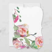 Carte de Mariage Floral Aquarelle (Dos)