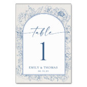 Carte de Mariage Floral Chinoiserie (Dos)