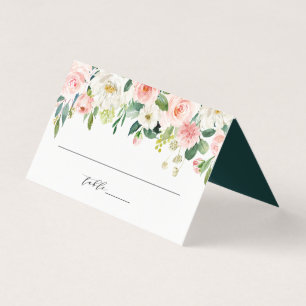 Carte de Mariage floral floral à fleurs blanches
