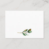 Carte de Mariage Floral Rustique Magnolia blanche (Dos)