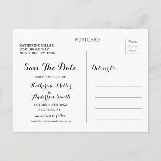 Carte de mariage florale boho Navy Marsala à conse (Dos)