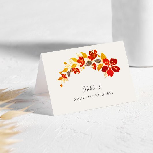 Carte de mariage florale d'Hibiscus tropical
