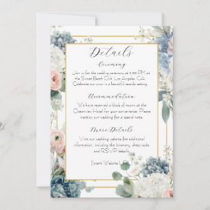Carte de Mariage Florale Élégante et Personnalisab