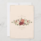 Carte de Mariage Florale Romantique (Dos)