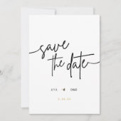 Carte de mariage florale 'Save the Date' (Devant)