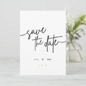 Carte de mariage florale 'Save the Date' (Debout devant)