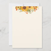 Carte de mariage florale simple (Dos)