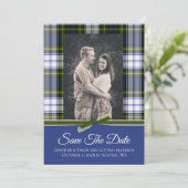 Carte de mariage Gordon Dress Plaid Save the Date (Debout devant)