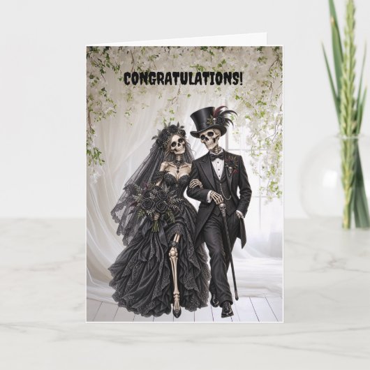Carte de mariage gothique (Devant)