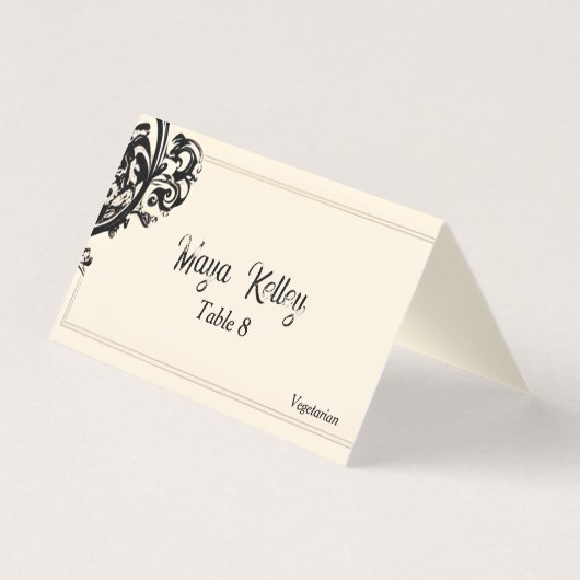 Carte de Mariage gothique personnalisable (Front)